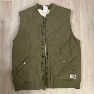 The North Face Olive Quilted Vest